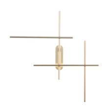 Wall lamp ST LUCE. SL394.201.04. Basoni. 4x9 watts, LED, 4000K, 2100 LM, 75.5x70.5 cm, matte gold color