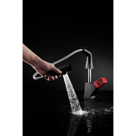 LEMARK SOL LM6008BR shell mixer, single -legged, pour length - 135 mm, black-4