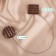 Picking for curtains “Circle and square”, D = 4 cm, 3.5 × 3.5 cm, brown color