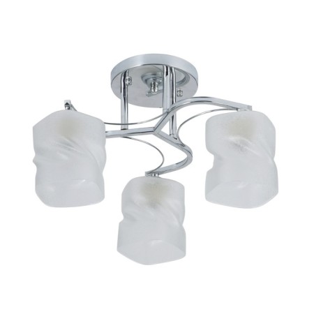 Lamp Ceiling Economic Court 10073/3CR WT, 3x40W, E27, 26x42x42 cm, color chromium