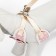 A set with a soft slope "peas", size m, leash 120 x 1.5 cm, og 34-66 cm, pink