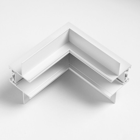 The connected connector for the tire pipeline (ceiling-wall) white 5x5 cm
