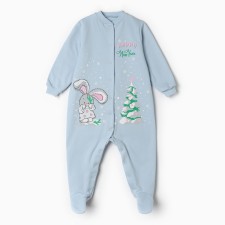 The overalls are naked, the color is blue, height 68 cm