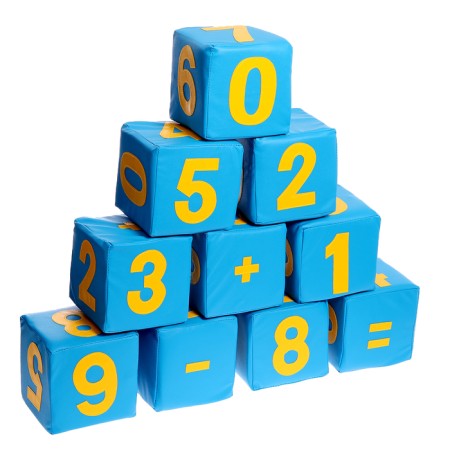 Set of soft cubes "Figures", 10 pcs., Mix-4