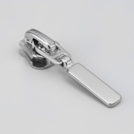 Automatic lock for lightning "Tractor", No. 5, 10 pcs, Nickel color-1