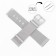 Solomon watch strap, 24 mm, stainless steel, L-20.5 cm, silver