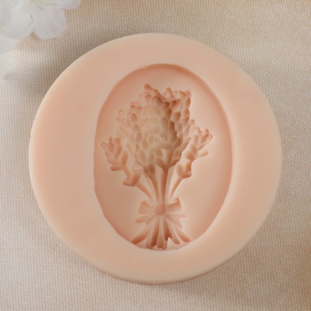 Mold Silicon "Lavender" 7x5.4x2 cm-1