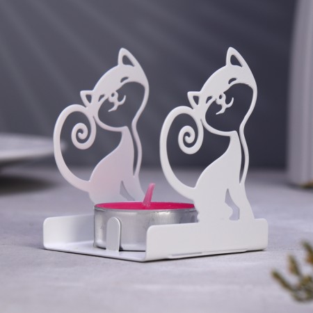 Cat Summer 6.5x5.5x7cm, White-2