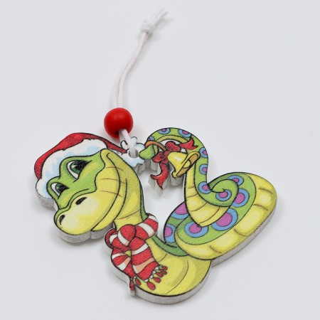 New Year! A set of pendants "Snake", in a wooden gift package, 12 pcs.-6