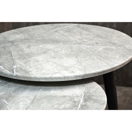 Tables MALIT MALIT MARBELE CREEK D600 (500), H450 (400), Black Muar, MDF Marbele Creek 103-1