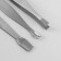 Manicure set "reptile", 8 items, in case, black color