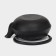 Cast iron kettle, 600 ml, with sieve, enameled coating inside, black color