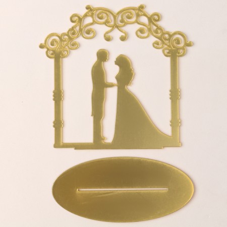 Topper "Wedding Ceremony", Color Gold-2