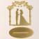 Topper "Wedding Ceremony", Color Gold