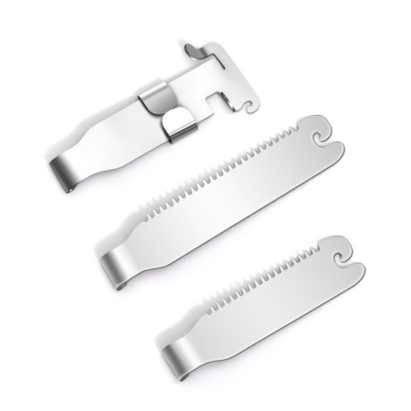 Corrector-fixer for an ingrown nail, size m, in a plastic case, silver color-4