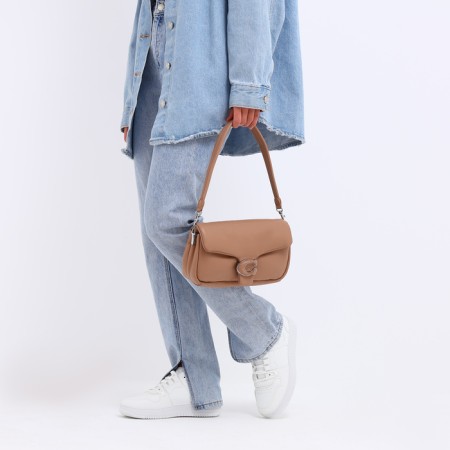 Bag-mixer on the valve, long belt, beige color-5