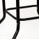 Set of garden furniture: square table and 2 gray chairs