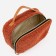 Cosmetic bag with a lining, brown color