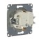 Glossa socket Sche GSL000343, 16 A, single, hidden, with salary, aluminum color