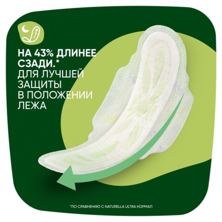 Female Hygienic gaskets "Naturella" Night Single, 7pcs/UD-3