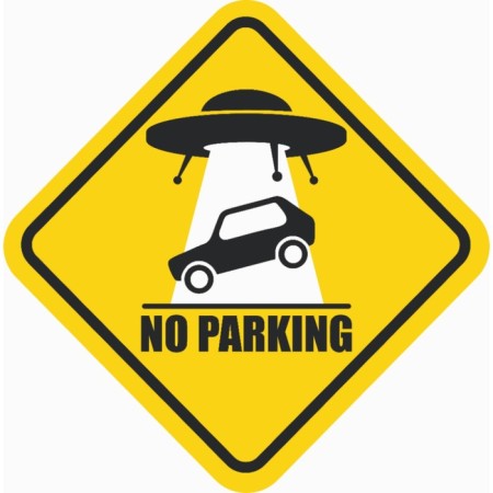 Decorative sign (poster) "Do not park" 32x32 cm, plastic