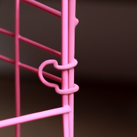 A cell with a dog for dogs, 130 x 60 x 70 cm, pink-6