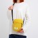 Youth bag with zipper, yellow color