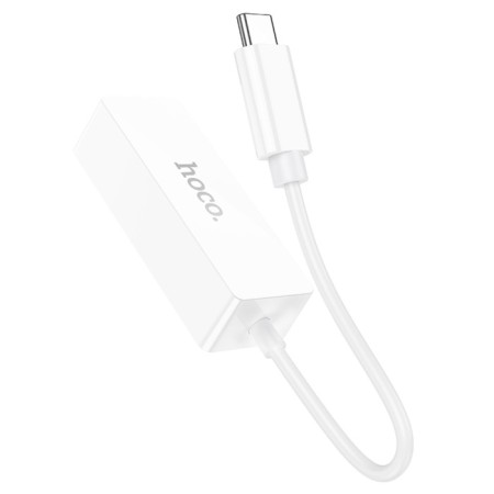 Adapter Hoco UA22, Type -C - Ethernet (100 MB), 15 cm, white-5