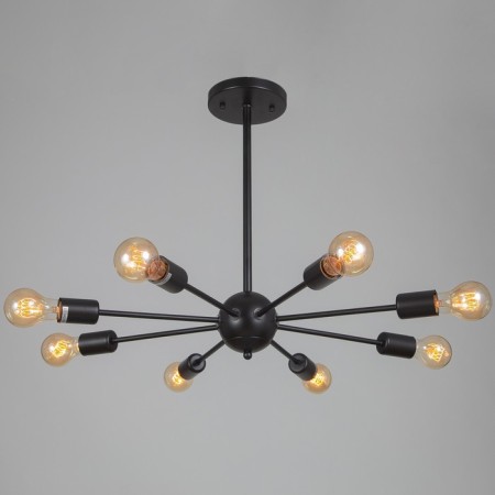 Armand chandelier 8x40W E27 Black 78x78x48cm Ritter-1