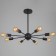 Armand chandelier 8x40W E27 Black 78x78x48cm Ritter