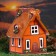 Aroma lamp house "Horse", 11 cm, handmade, mix,
