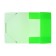 A4, 500 μm elastic band, calligrata "neon", spine 30 mm, neon, salad