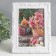 Photo frame plastic 10x15 cm "Plant pattern" white 17x22 cm