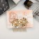 Liberty hair crest of double, 5x6.5 cm, gold