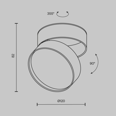 Ceiling light Technical C024CL-18W4K-W-1, LED, 18 W, 120x120x82 mm, 1580 lm, 4000k, 2835, white-7