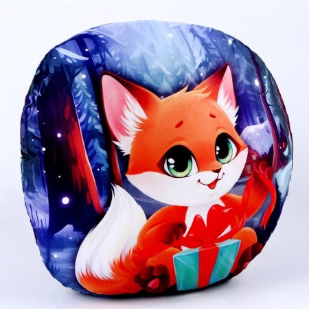 New Year's pillow round "fox", for the New Year-1