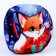 New Year's pillow round "fox", for the New Year