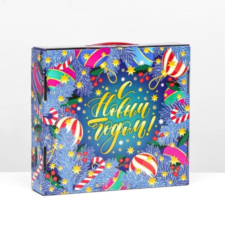 Gift Folding Box "Indigo" 26 x 24.5x6 cm-1