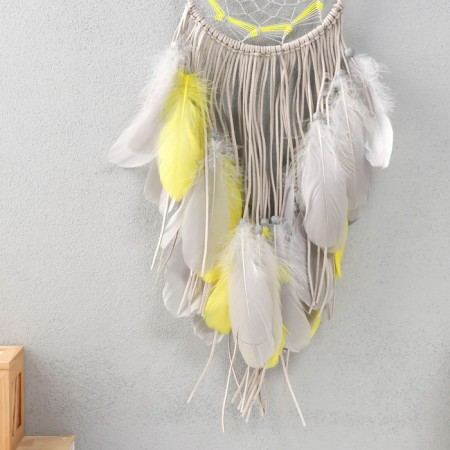 Dreams "Web. Gray-yellow" d = 17 cm 70x17 cm-2