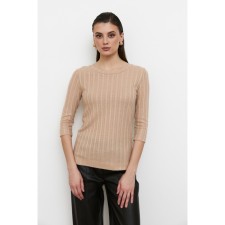 Female jumper Eliseeva Olesya, size 52, beige color