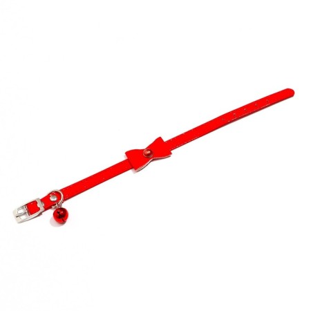 Collar "radiance" with a bead and a tambourine, 29 x 1 cm, Osh 21-26, red-2