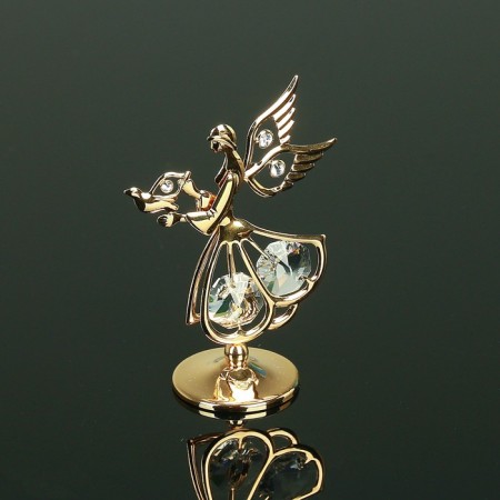 Souvenir "Angel with a dove", 3 × 5 × 7.5 cm, with crystals