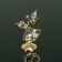 Souvenir "Angel with a dove", 3 × 5 × 7.5 cm, with crystals