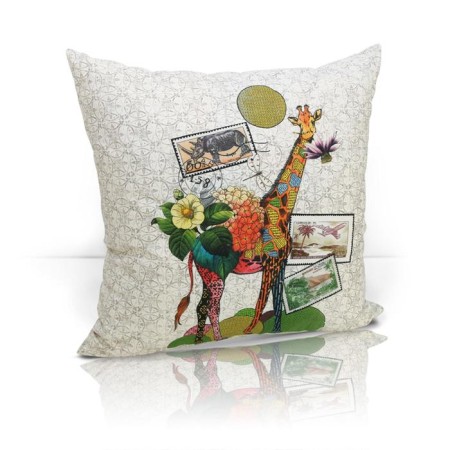 Decorative pillow Giraffe, size 49x49 cm