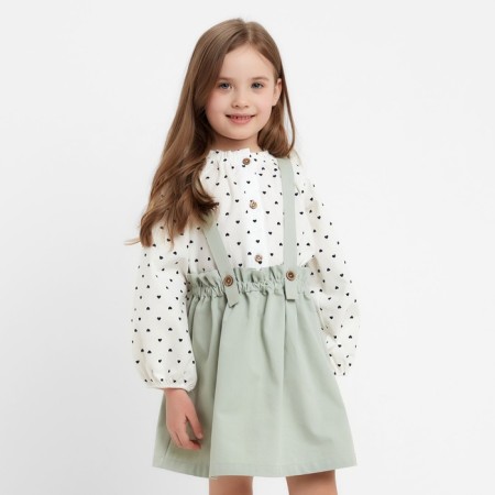 Skirt for Minaku Girls Color light green, height 98 cm