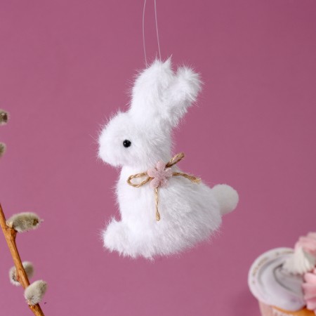 Soft toy "Bunny" on the suspension, 11 cm, color mix-3