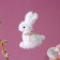 Soft toy "Bunny" on the suspension, 11 cm, color mix