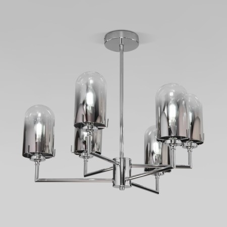Ceiling Lamp Eurosvet Pluto 60156/6, E14, 6x40W, 660x660x520 mm, chromium color