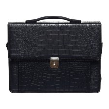 Business portfolio 380 x 290 x 100 mm, 3 departments, with a belt, artificial leather 