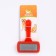 Pucupors "Simple" with a transparent handle, with drops, 9.5 x 13.8 cm, red